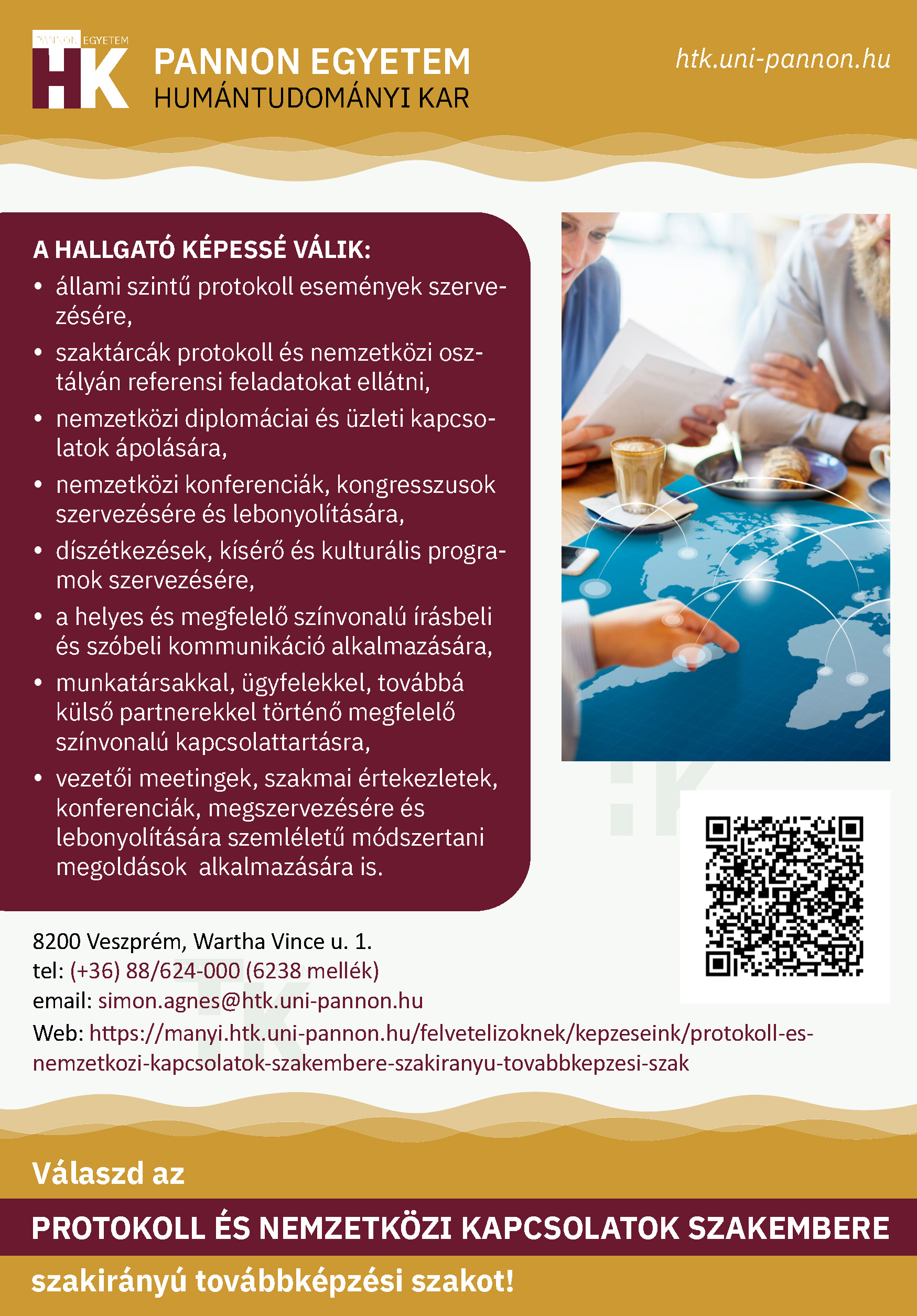 Új képzés a HTK-n - Protokoll és nemzetközi kapcsolatok szakembere 