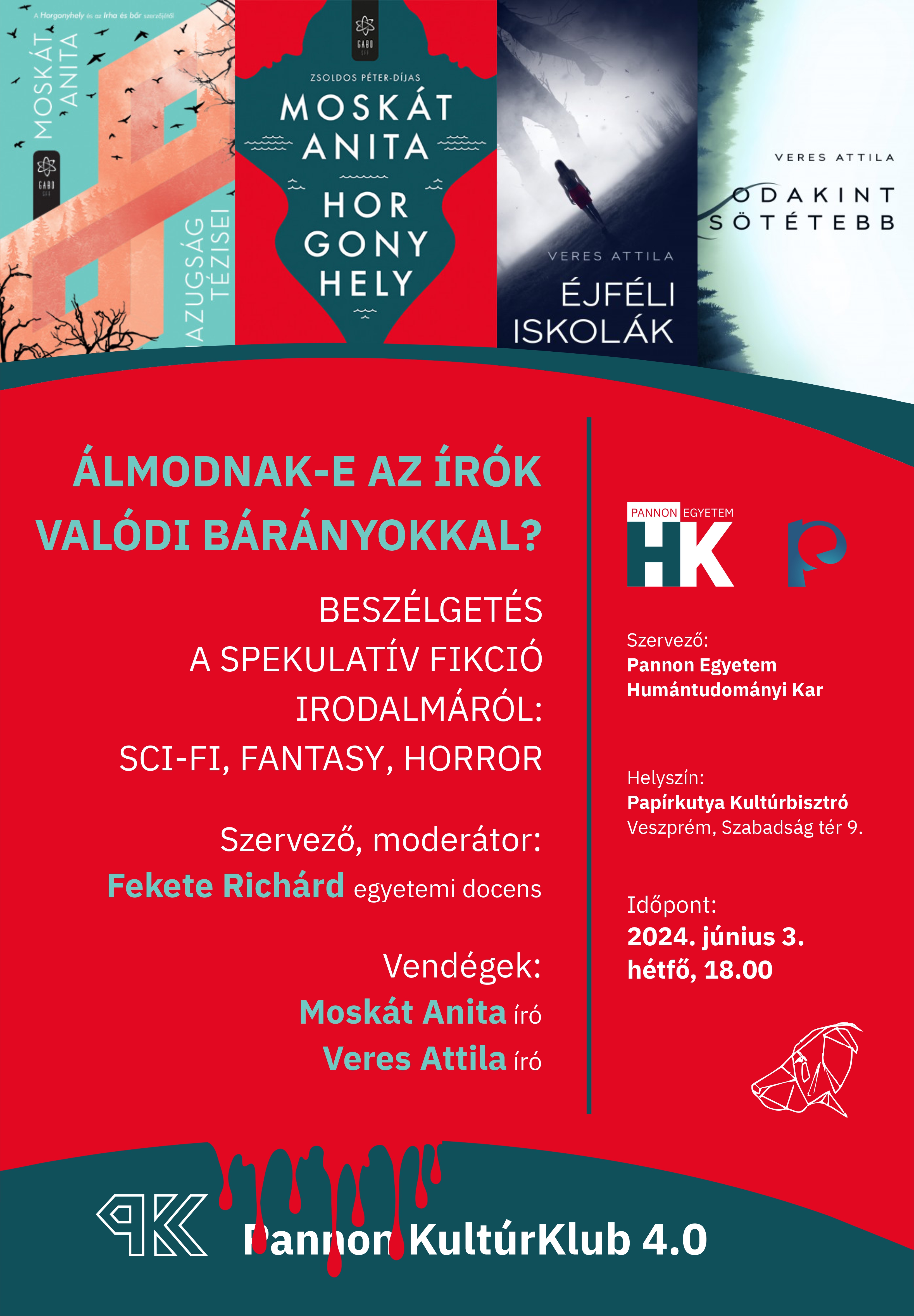 Meghívó a Pannon KultúrKlub júniusi eseményére