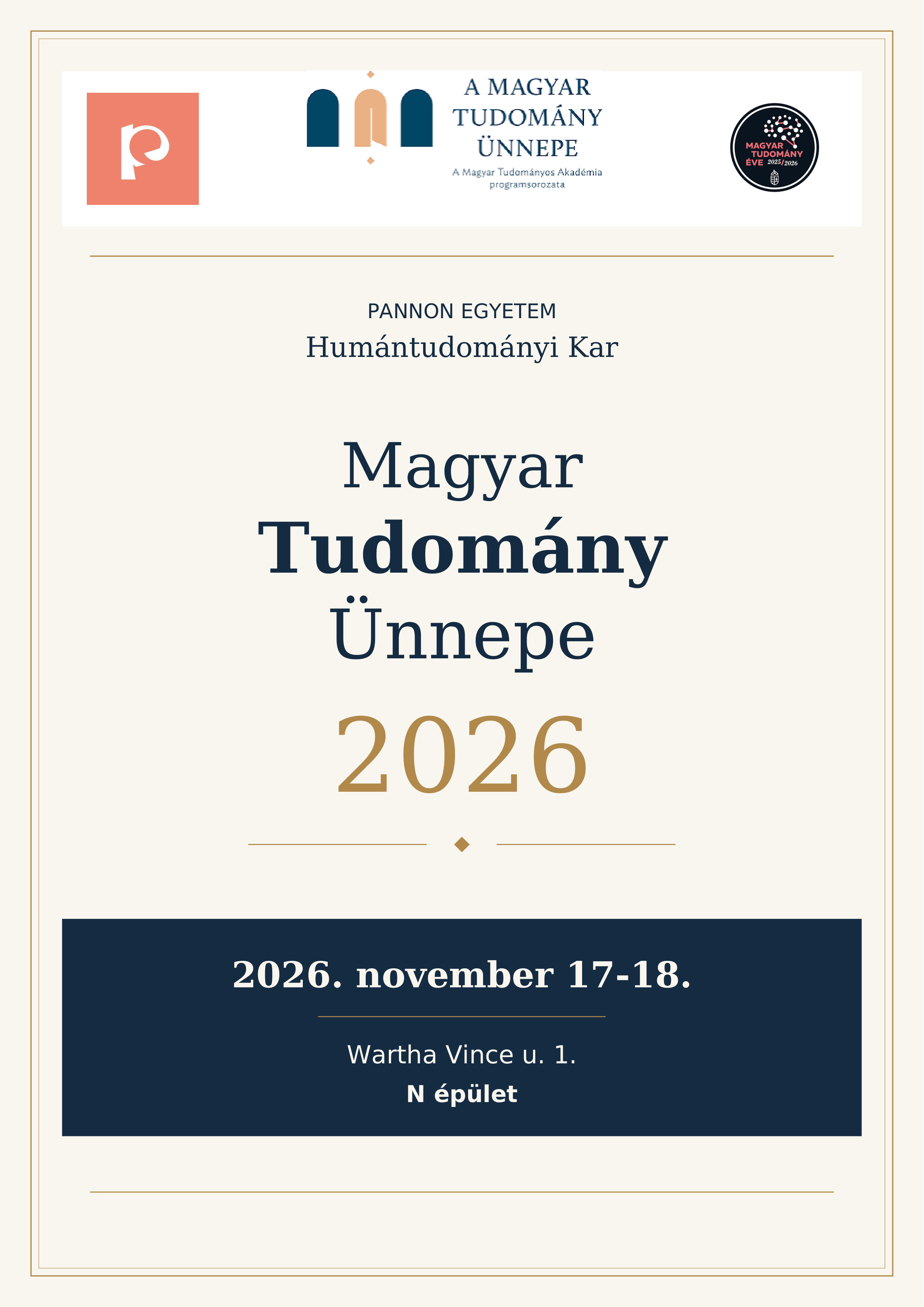 Felhívás a Humántudományi Kar Magyar Tudomány Ünnepe Konferenciáján való részvételre