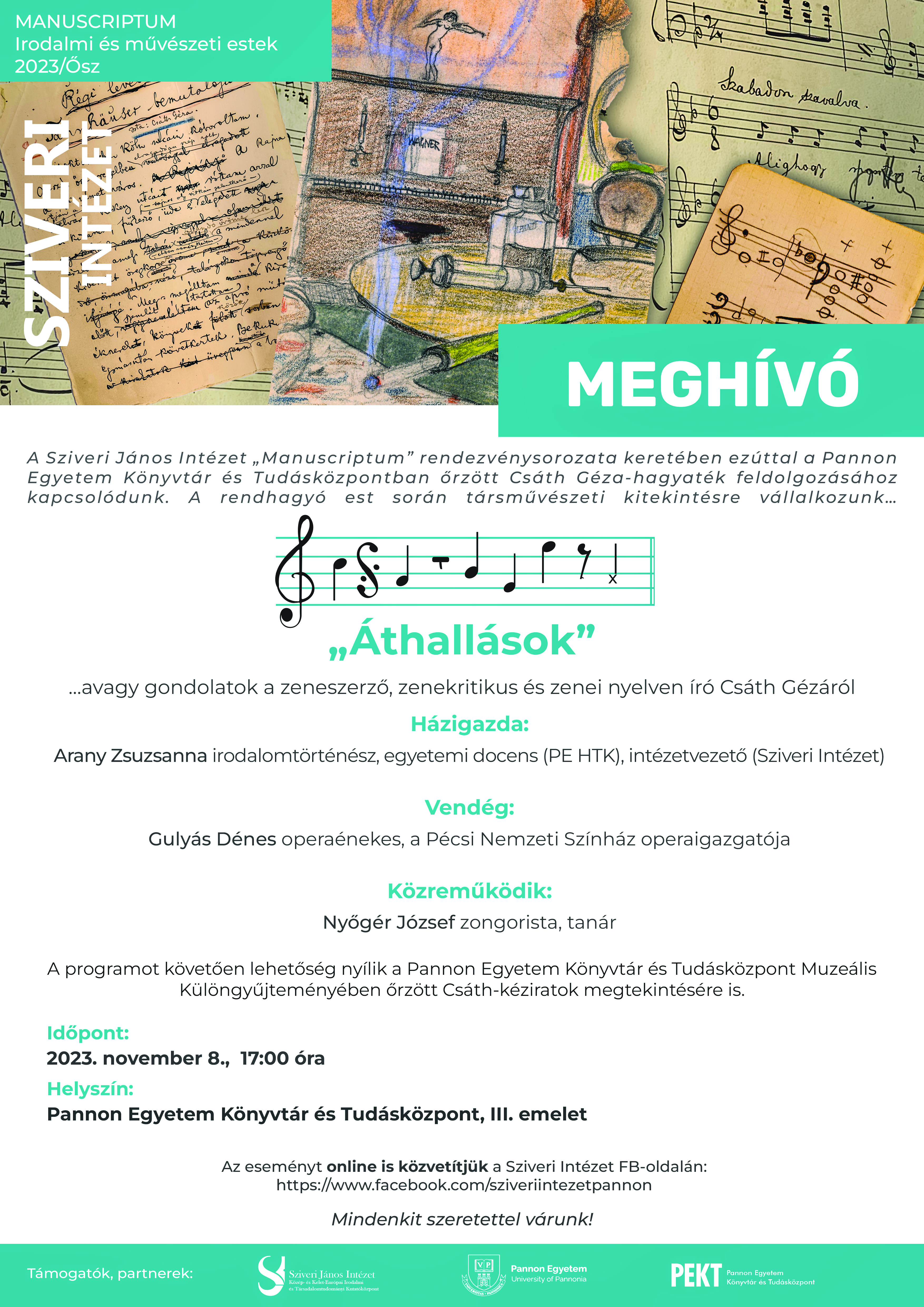 Áthallások címmel újabb rendezvényre vár a Sziveri Intézet