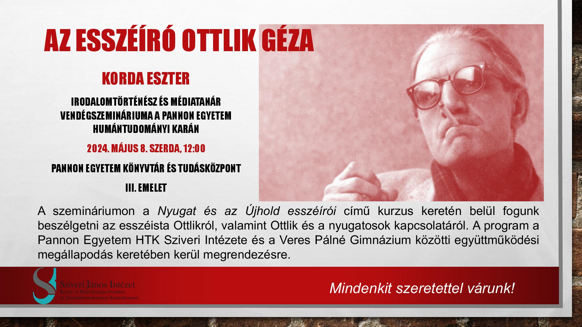 Az esszéíró Ottlik Géza