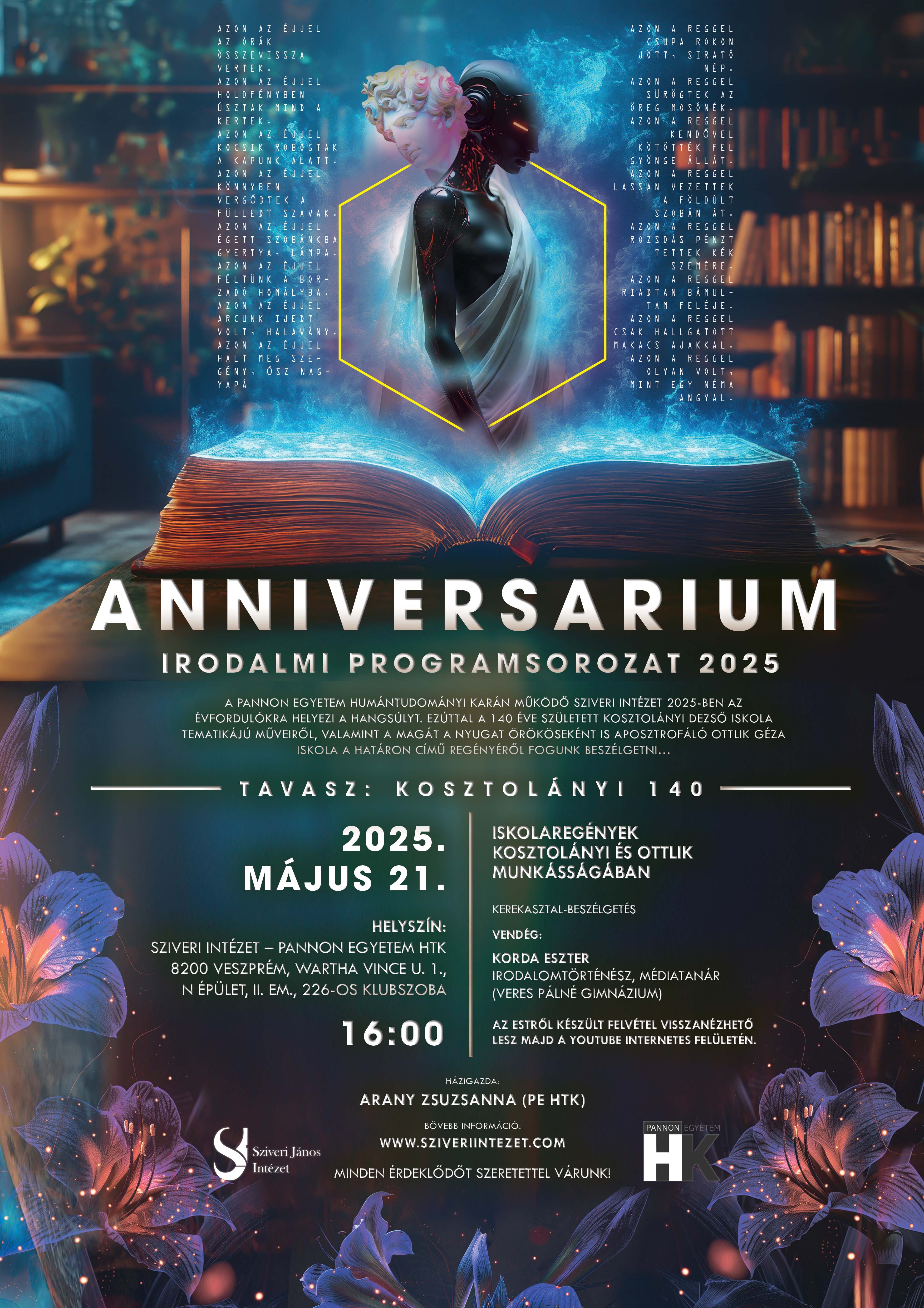 Iskolaregények Kosztolányi és Ottlik munkásságában - szezonzáró rendezvény a Sziveriben